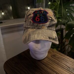 Route 66‎ Cap Mens Novelty Souvenir Hat Camo Embroidered Cities Big Bear